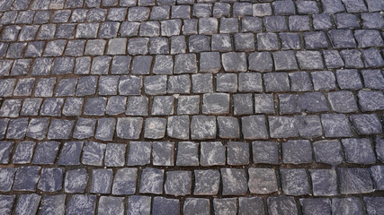 Street granite cobblestone sidewalk cubic stone close up wallpaper