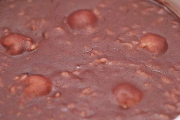 Sweet red beans paste with rice 