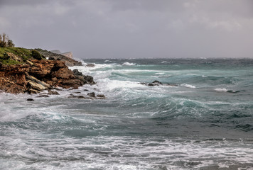 Windy Weather On The Seashore. Stock Image.