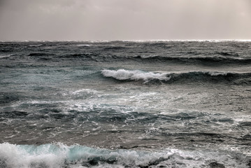 Ocean Waves. Isolated. Stock Image.