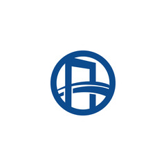 Bridge Logo Template vector icon