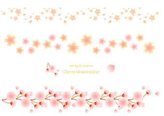 桜のラインデコレーション　セット