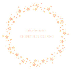 桜の円形フレーム