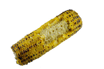 Fototapeta premium Single sweet corn isolated on white background