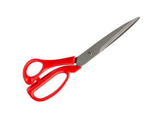 Red Scissors isolated on white background