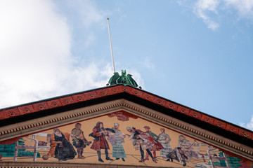 Theater facade at Aarhus city Denmark