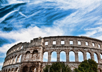 Fototapeta premium Ancient Roman arena in Pula, Croatia