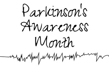 April is Parkinson's disease awareness month. Template for background, banner, card, poster with text inscription. Vector EPS10 illustration.