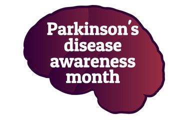 April is Parkinson's disease awareness month. Template for background, banner, card, poster with text inscription. Vector EPS10 illustration.