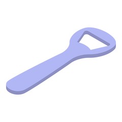 Metal bottle opener icon. Isometric of metal bottle opener vector icon for web design isolated on white background