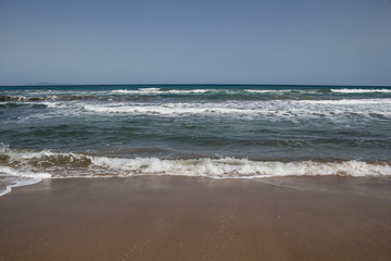 Fototapeta na wymiar Sandy beach in the north of Sardinia, Italy