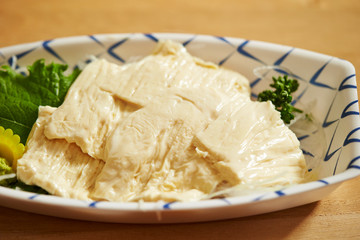 Yuba, Japanese tofu skin dish 