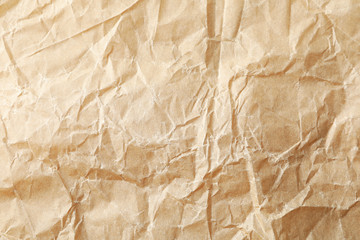 Craft paper texture background, close up and space for text