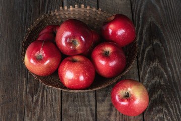 High iron red apples, variety Gizil Ahmet, bred in Azerbaijan