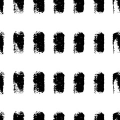 Monochrome seamless pattern. Paint spots. Vector illustration.