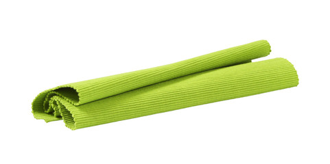 Green woven cotton place mat