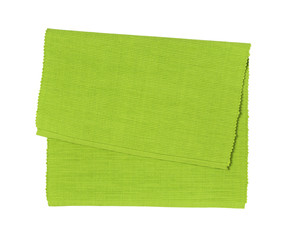 Green woven cotton place mat