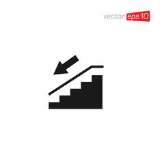 Stair or Ladder Icon Design Vector