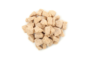 Bunch of sugar isolated on white background