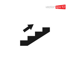 Stair or Ladder Icon Design Vector