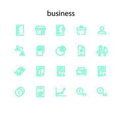 desaign business icons for websait or application