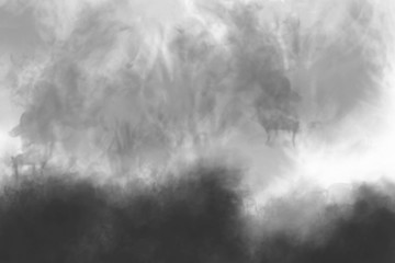 Smog clouds. realistic overlay of smog clouds, fog clouds for composition. mask