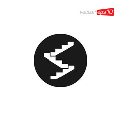 Stair or Ladder Icon Design Vector