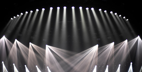 rays of light illuminate the scene