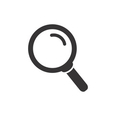 Magnifier Glass Icon Vector Illustration. Magnifier Logo Template.