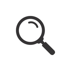Magnifier Glass Icon Vector Illustration. Magnifier Logo Template.