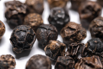 Macro detial of Black peppercorn