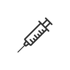 Syringe Icon Vector Illustration. Injection Sign.