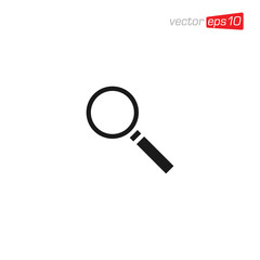 Magnifying Glass Icon Design Vector