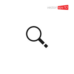 Magnifying Glass Icon Design Vector