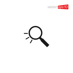 Magnifying Glass Icon Design Vector
