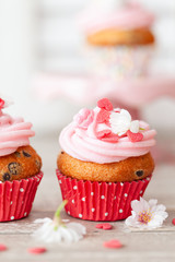 Kleine Cupcakes zum Valentinstag