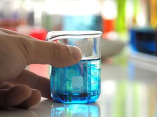 Scientists or chemists or doctor or medical working in medical laboratories or chemistry laboratory..The concept of anti-coronavirus research .