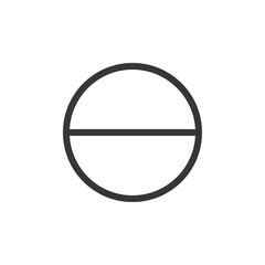 Medical Pil Icon Medicine Illustration, Vector Drugs Sign Symbol