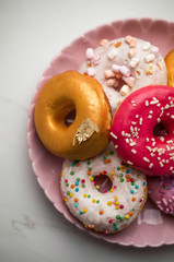 American donuts with icing, Fat Thursday