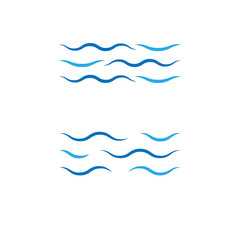 Water wave icon vector illustration design logo template