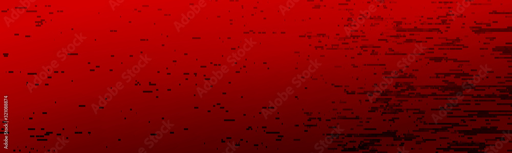 Poster abstract background with glitch effect. particles move in space.