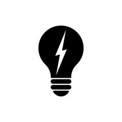 Electricity Logo, Electric bulb logo and icon