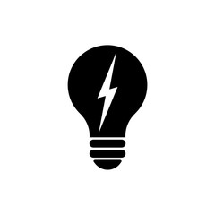 Electricity Logo, Electric bulb logo and icon