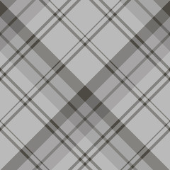 Seamless pattern in stylish light and dark grey colors for plaid, fabric, textile, clothes, tablecloth and other things. Vector image. 2