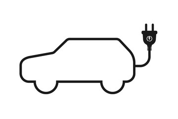 Electric car icon