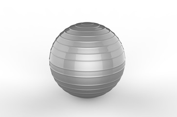 Blank  PVC Anti Burst Gym Ball For Branding, 3d render illustration.