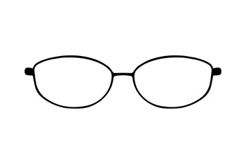 Sunglasses or glasses silhouette