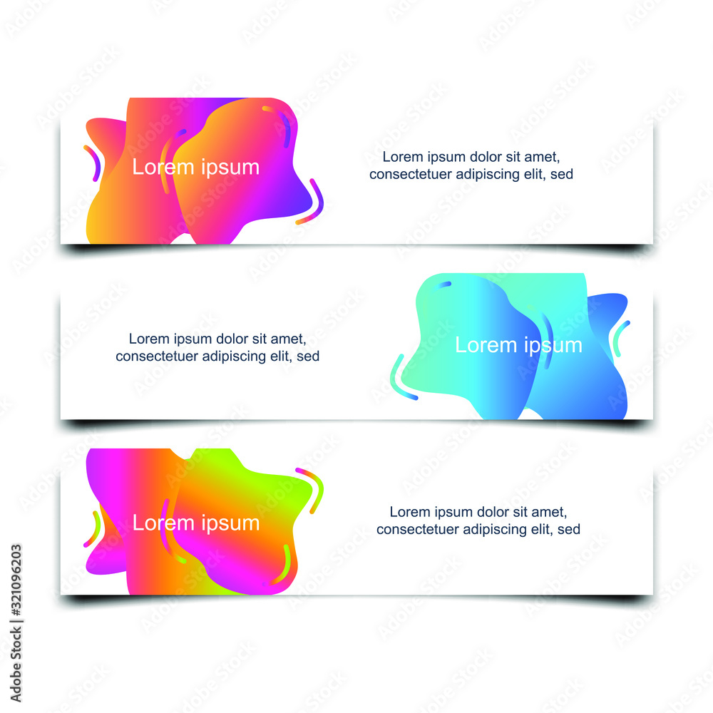 Poster Abstract Web banner design background or header Templates vector illustration