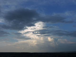 dramatic sky with clouds