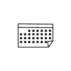 calendar, date, mothers day line icon on white background
